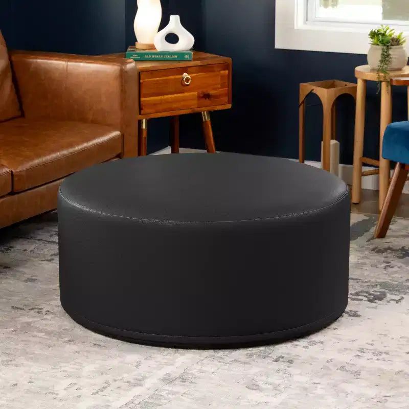 Ottoman canapé rond - Table basse et repose-pieds géants surdimensionnés