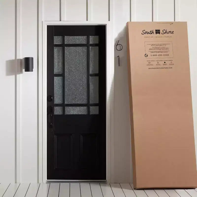 Lit double blanc de 37,46 cm de hauteur avec rangement et cadre en panneaux de particules