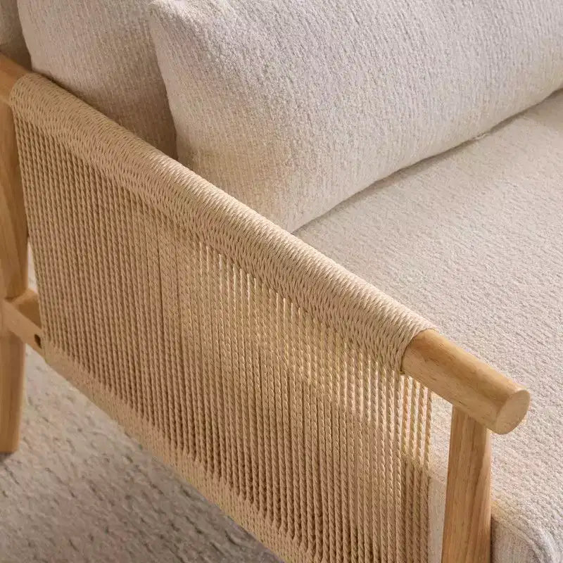 Fauteuil d'appoint en chenille avec coussin