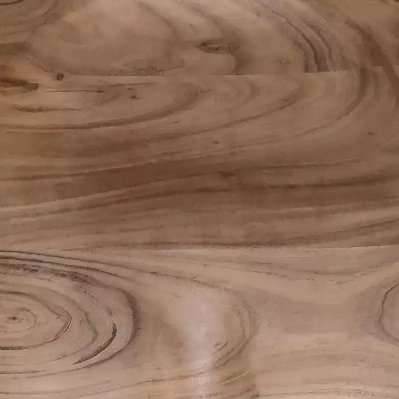 Tabouret de comptoir sans dossier en bois d'acacia fait main, hauteur 24 pouces