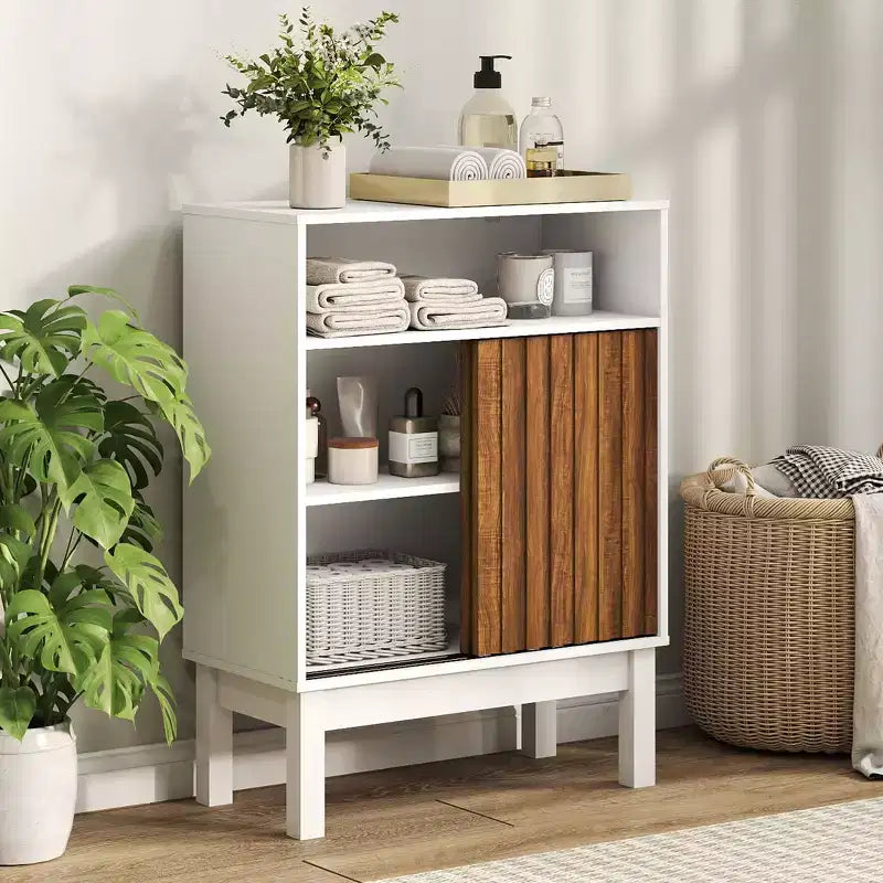 Meuble de Rangement Sur-WC, Étagère de Salle de Bain Gain de Place pour Petits Espaces, Blanc