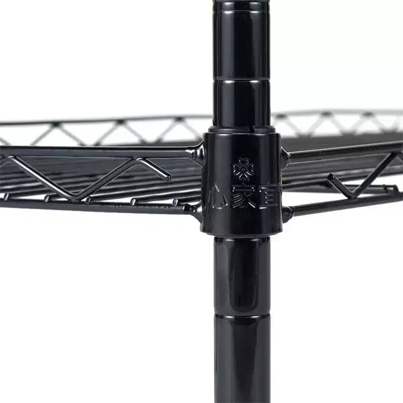 Étagère modulable à 5 niveaux en métal noir, robuste