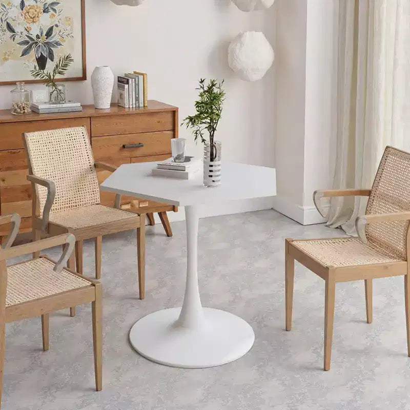 Table basse octogonale moderne peu encombrante de 31,5 po
