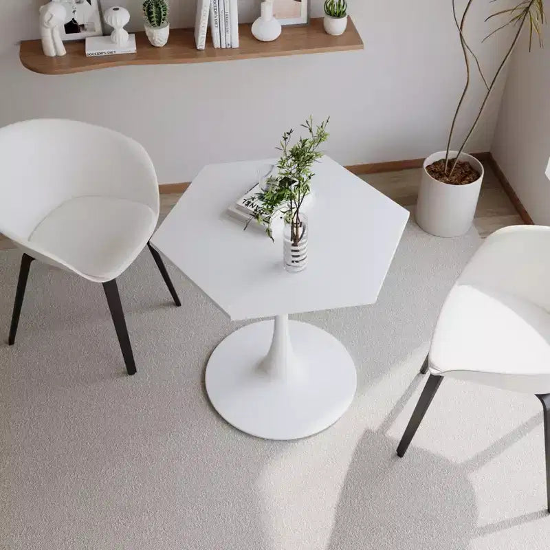 Table basse octogonale moderne peu encombrante de 31,5 po