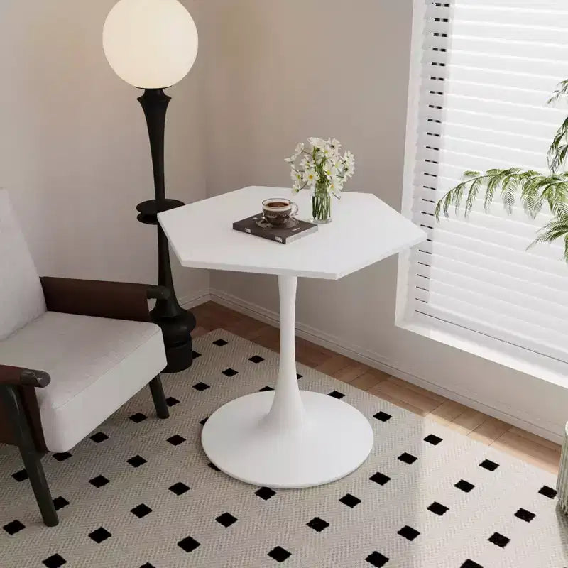 Table basse octogonale moderne peu encombrante de 31,5 po