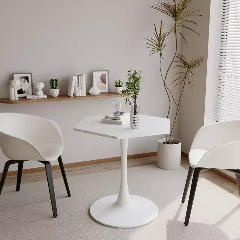 Table basse octogonale moderne peu encombrante de 31,5 po