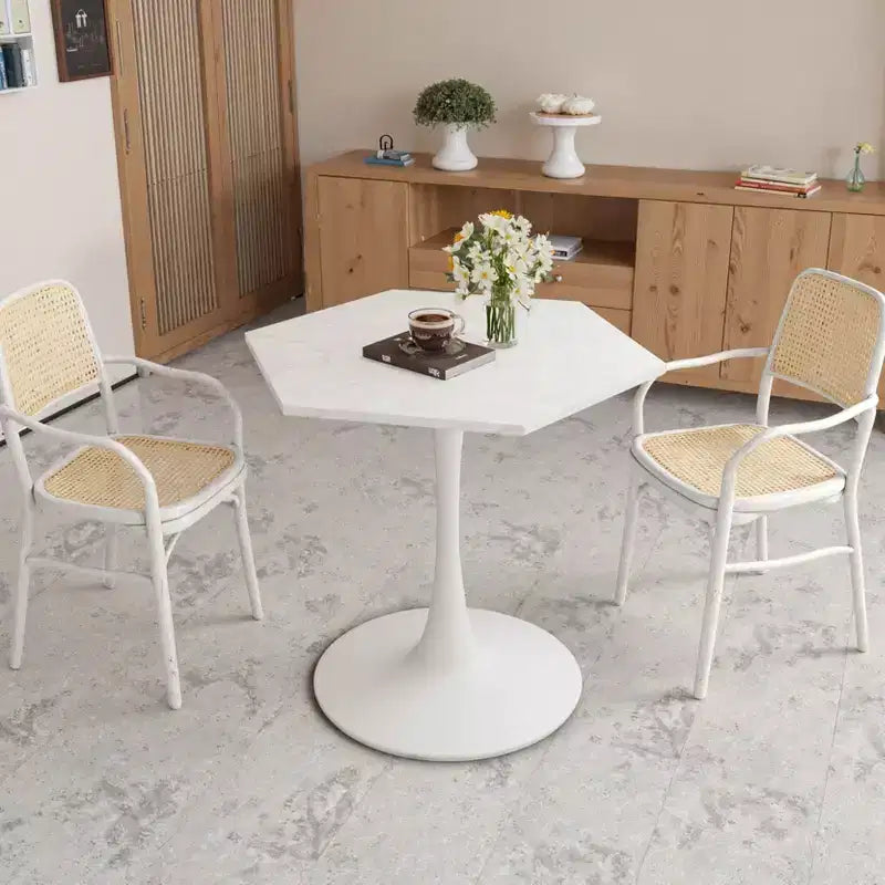 Table basse octogonale moderne peu encombrante de 31,5 po
