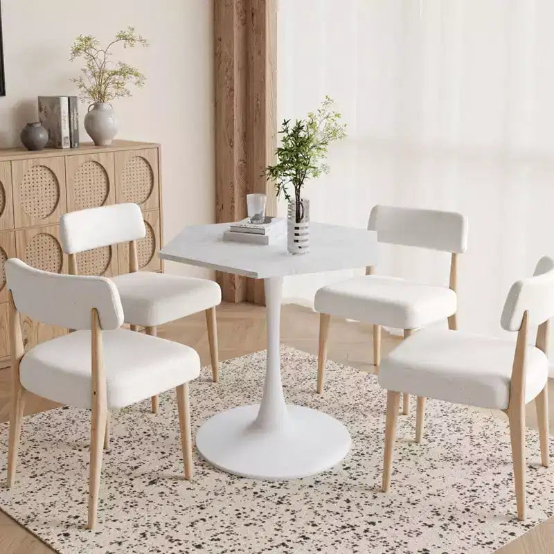Table basse octogonale moderne peu encombrante de 31,5 po