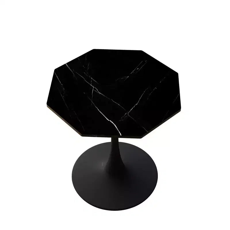 Table basse octogonale moderne peu encombrante de 31,5 po