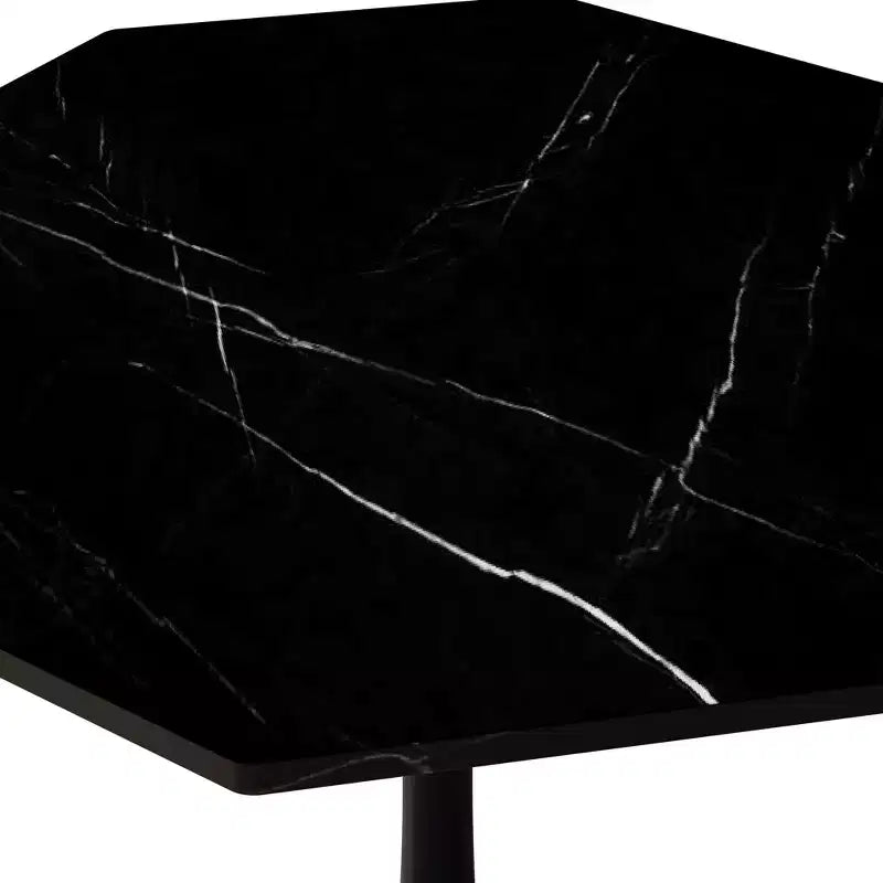 Table basse octogonale moderne peu encombrante de 31,5 po