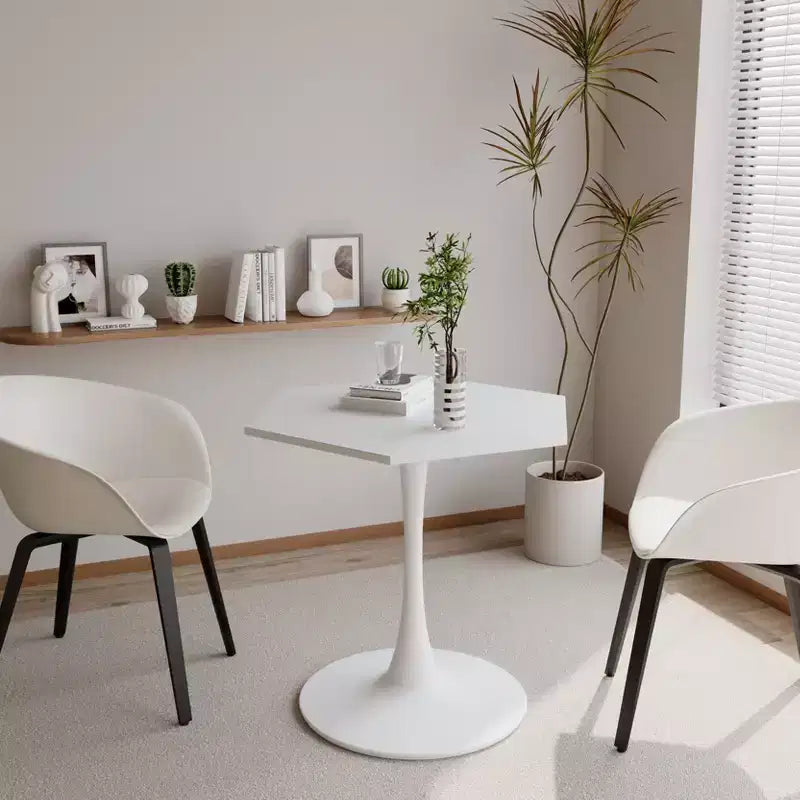 Table basse octogonale moderne peu encombrante de 31,5 po