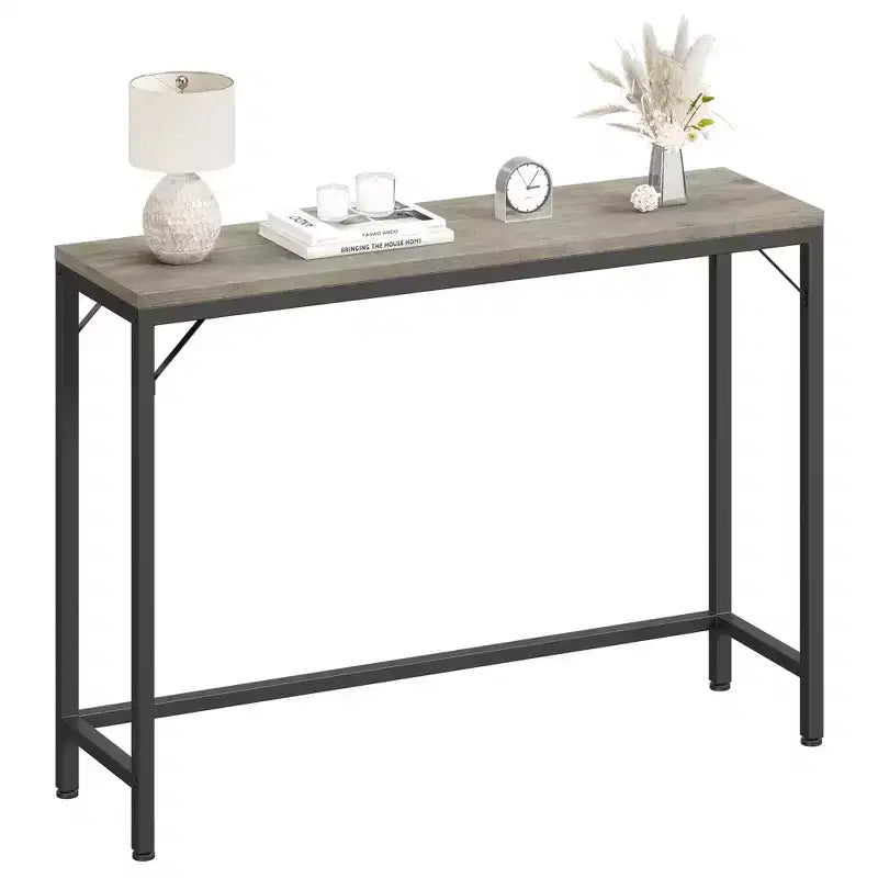 Narrow Console Table, 39.4 Small Entryway Table, Thin Sofa Side Display Table, for Hallway, Bedroom, Living Room, Foyer