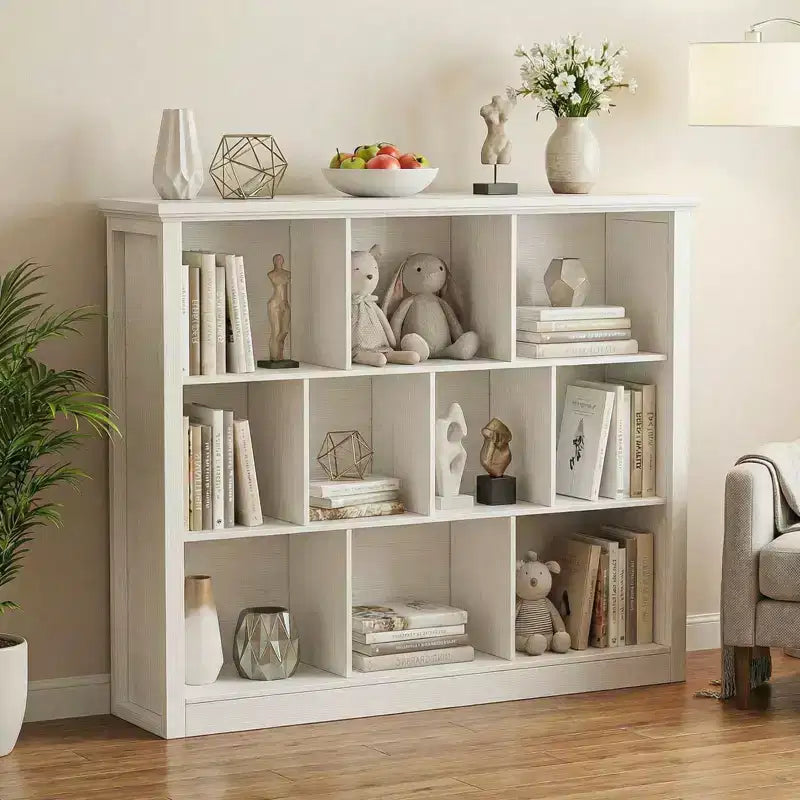 Bibliothèque à 10 casiers, étagère sur pied
