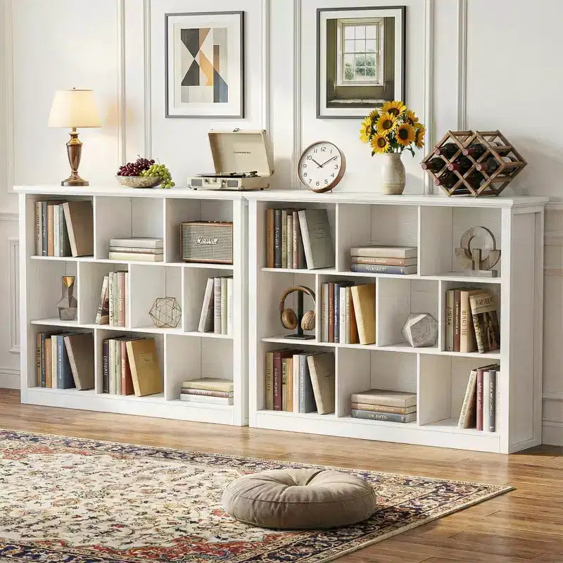 Bibliothèque à 10 casiers, étagère sur pied
