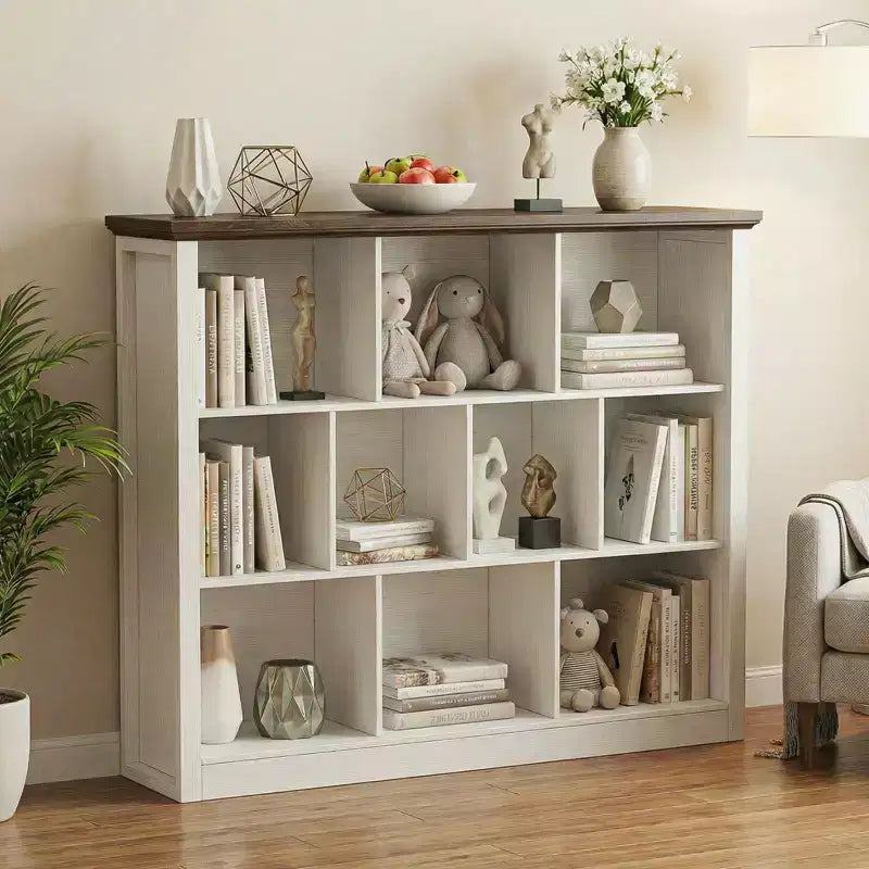Bibliothèque à 10 casiers, étagère sur pied