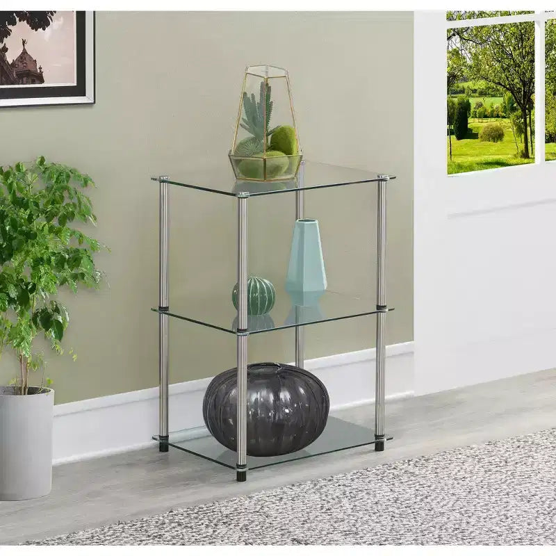 Dessus de table basse rectangulaire en verre - 1 pièce