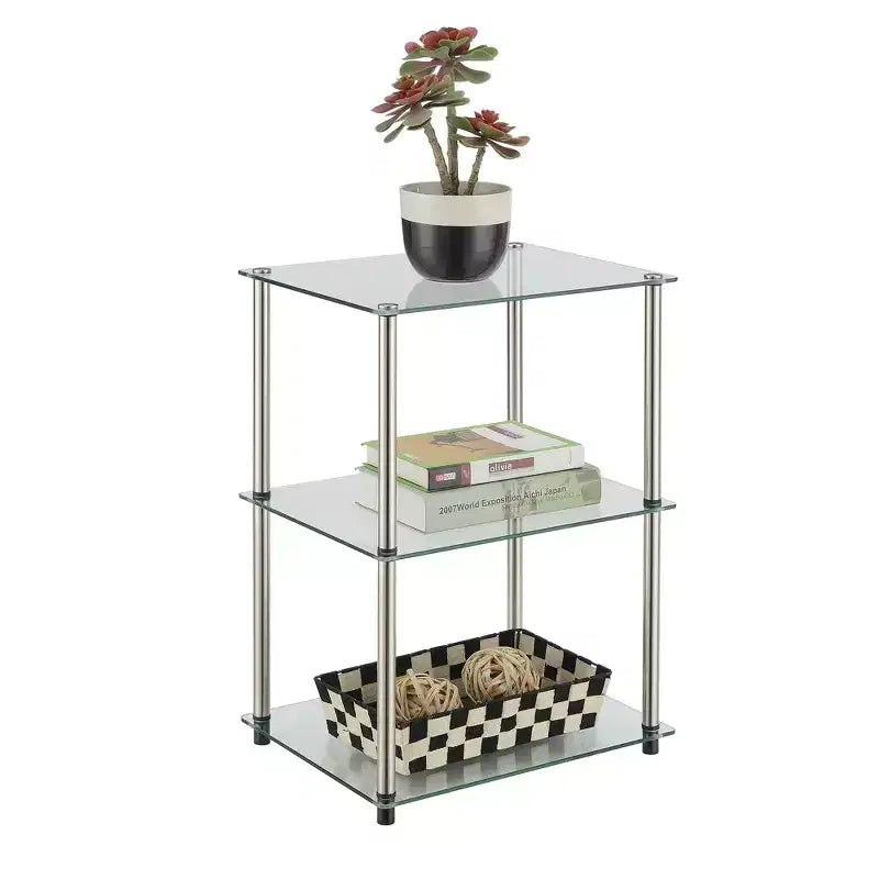 Dessus de table basse rectangulaire en verre - 1 pièce