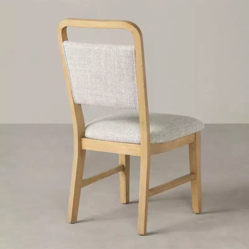 Chaises de salle à manger avec cadre en bois massif